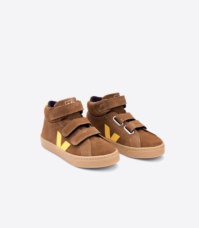 Esplar Dětské Veja Semišové Brown Tonic Hnědé | TKLFGU-425