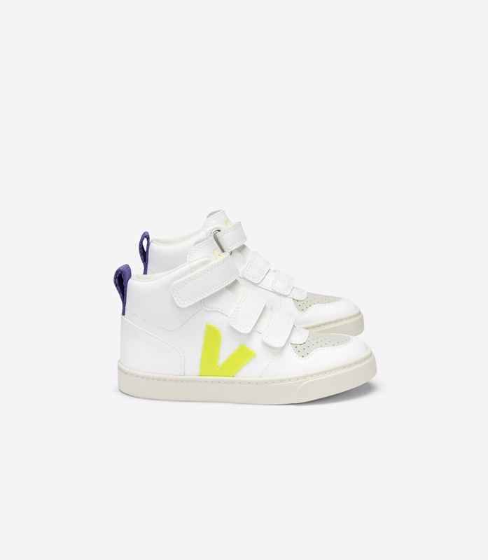 V-10 Dětské Veja Cwl Jaune Fluo Purple Bílé | INXYUS-314