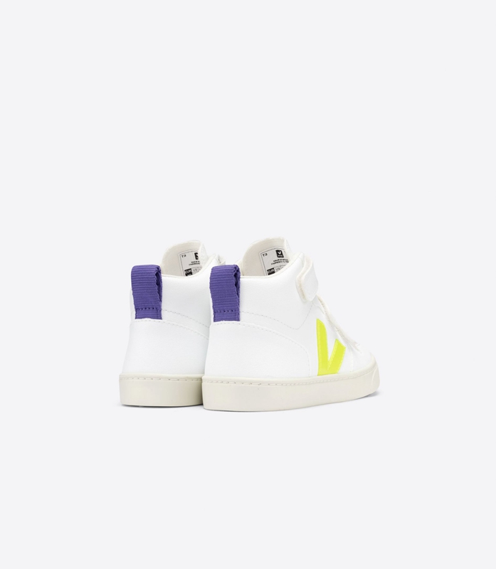 V-10 Dětské Veja Cwl Jaune Fluo Purple Bílé | INXYUS-314