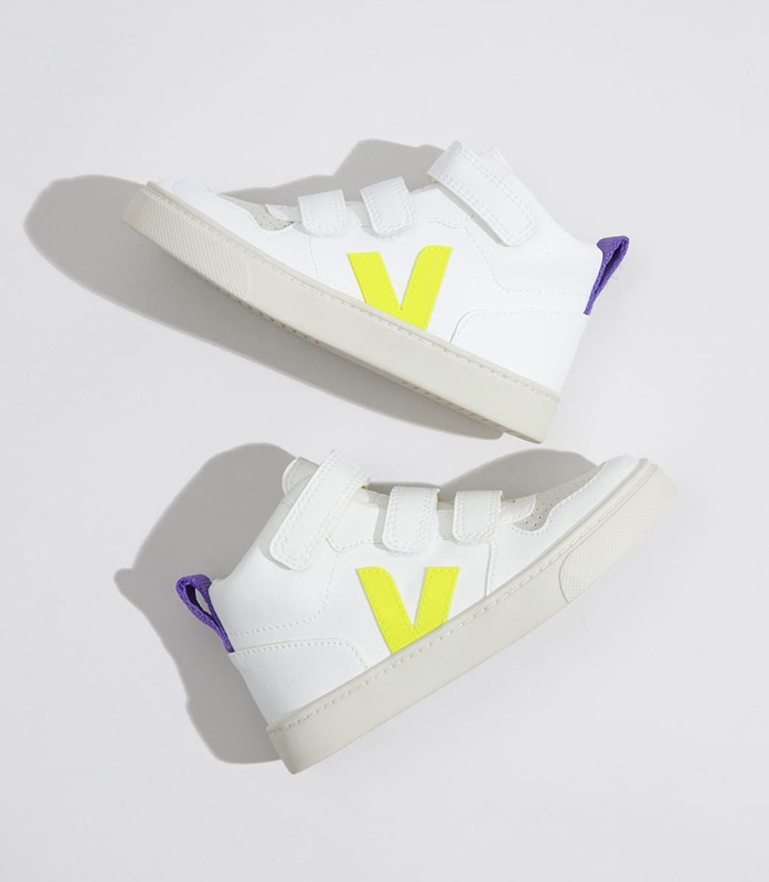 V-10 Dětské Veja Cwl Jaune Fluo Purple Bílé | INXYUS-314