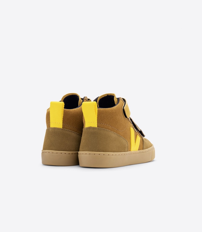 V-10 Dětské Veja Semišové Multico Camel Tonic Hnědé | JODAMT-634