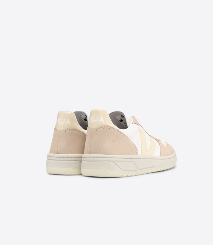 V-10 Pánské Veja Alveomesh Butter Almond Bílé | IMLJAZ-761