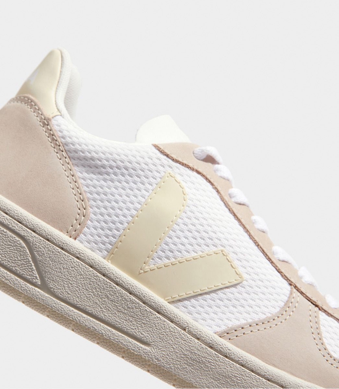 V-10 Pánské Veja Alveomesh Butter Almond Bílé | IMLJAZ-761