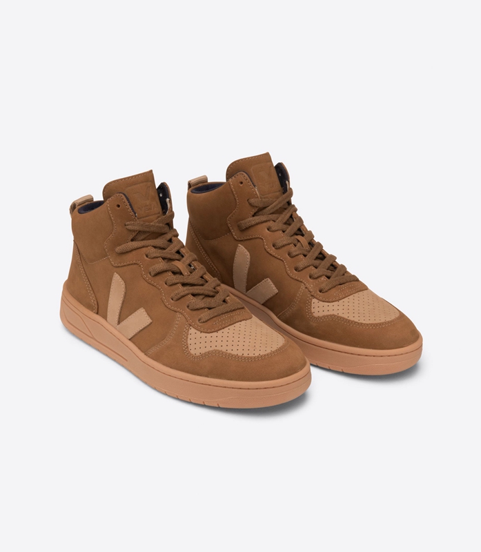 V-15 Pánské Veja Nubuck Camel Desert Hnědé | DVBPWA-091