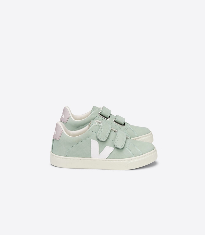 Esplar Dětské Veja Nubuck Matcha Mátově Zelená | LCKJZO-901