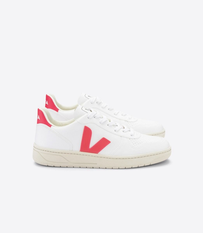 V-10 Dámské Veja Cwl Rose Fluo Bílé | AHQTLJ-048